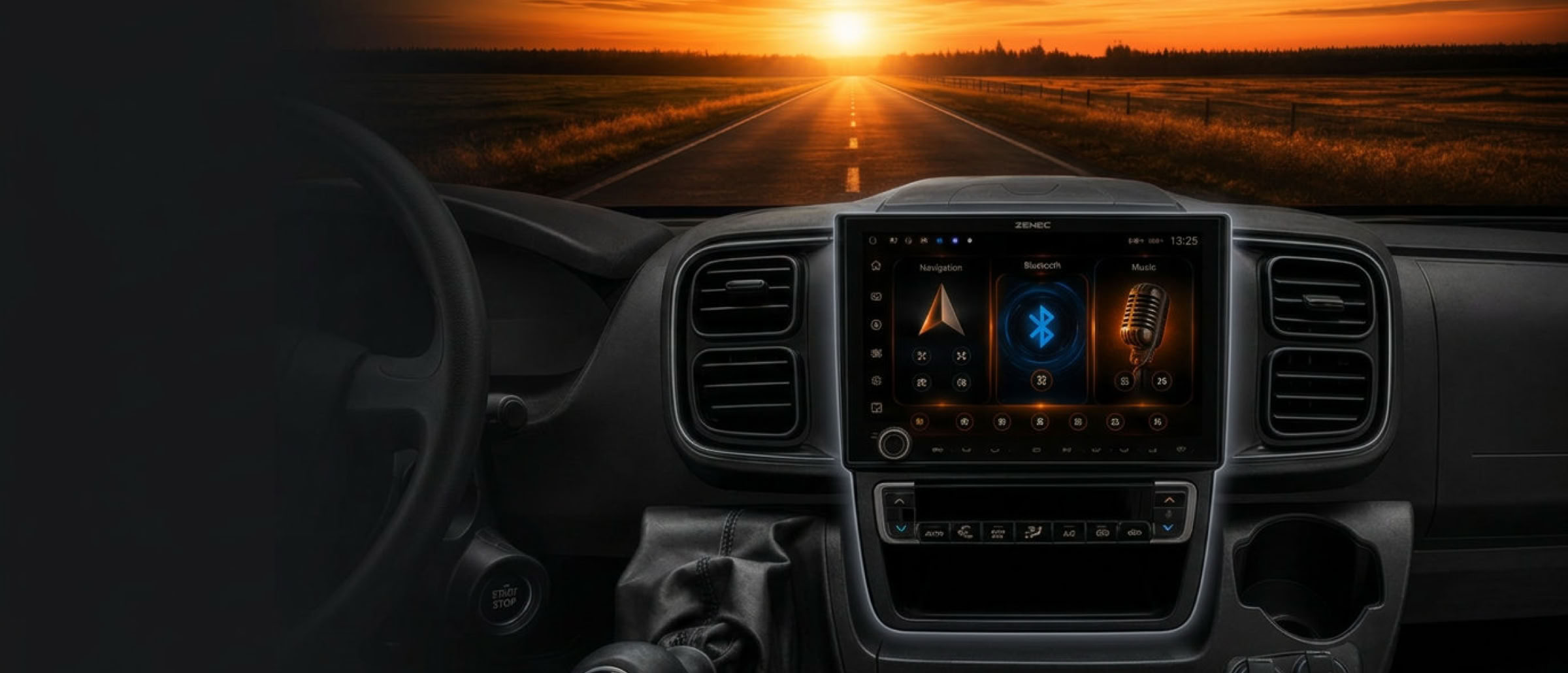 Moderne Multimedia-Lösung mit Navigations- und Radiosystem im Wohnmobil – fachgerecht nachgerüstet und individuell integriert von RMT LATKA.